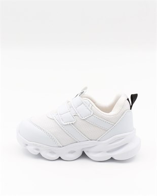 Cool Caty 22-26 Beyaz Işıklı Bebe Spor Ayakkabı