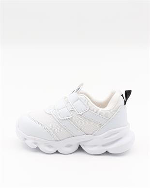Cool Caty 22-26 Beyaz Işıklı Bebe Spor Ayakkabı