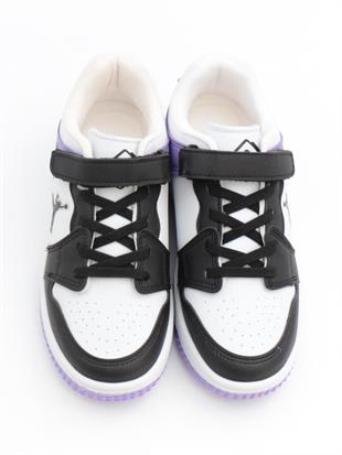 Cool Haykat 31-36 Siyah Mor Çocuk Spor Ayakkabı
