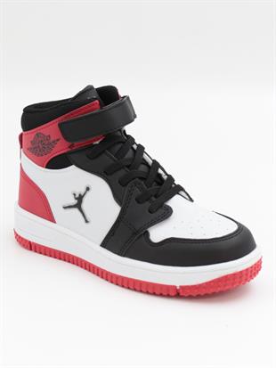 Cool Haykat Boğazlı 31-36 Siyah Kırmızı Çocuk Spor Ayakkabı