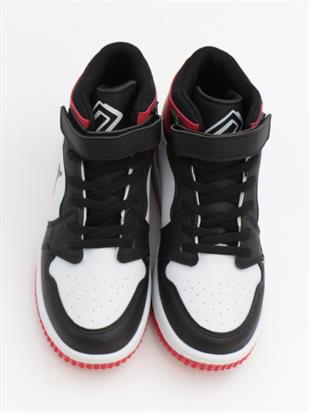 Cool Haykat Boğazlı 31-36 Siyah Kırmızı Çocuk Spor Ayakkabı