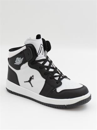 Cool Haykat Boğazlı 36-40 Siyah Beyaz Çocuk Spor Ayakkabı