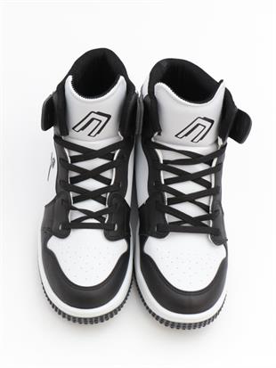 Cool Haykat Boğazlı 36-40 Siyah Beyaz Çocuk Spor Ayakkabı