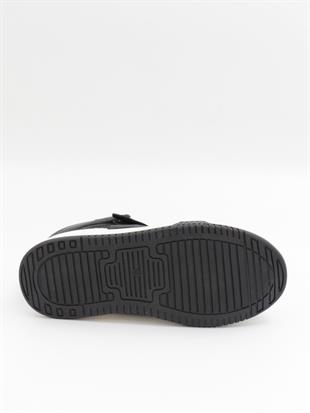 Cool King 31-36 Siyah Boğazlı Cırtlı Çocuk Spor Ayakkabı