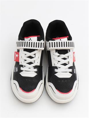 Cool King 31-36 Siyah Kırmızı Çocuk Spor Ayakkabı