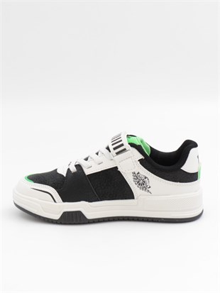 Cool King 31-36 Siyah Yeşil Çocuk Spor Ayakkabı