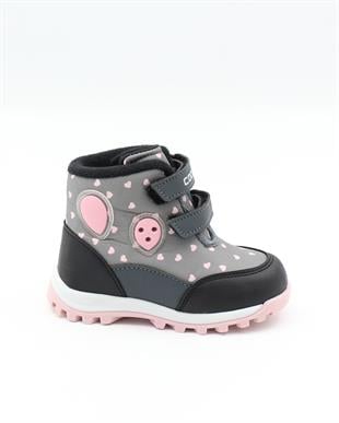 Cool Pixs 22-26 Gri Cırtlı Kışlık Bebe Bot