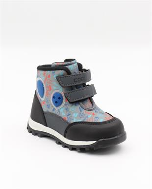Cool Pixs 22-26 Mavi Cırtlı Kışlık Bebe Bot