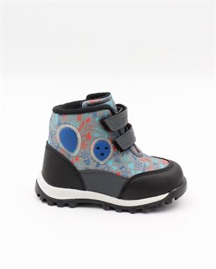 Cool Pixs 22-26 Mavi Cırtlı Kışlık Bebe Bot