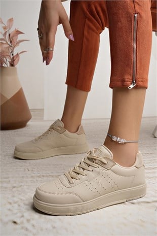 Darkstep 158 Bej Unisex Sneakers