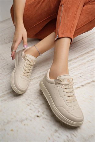 Darkstep 158 Bej Unisex Sneakers