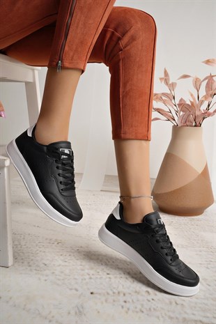 Darkstep 158 Siyah Beyaz Unisex Sneakers