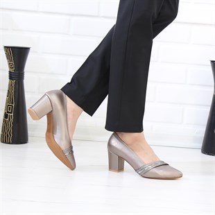 Desca 614 PlatinTopuklu Günlük Kadın Ayakkabı