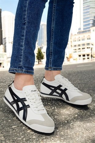 eTayger Beyaz Siyah 40-45 Unisex Günlük Spor Ayakkabı