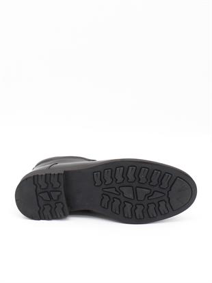 Fermend 141 Siyah Hakiki Deri Kürklü Erkek Bot