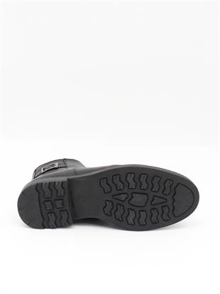 Fermend 143 Siyah Hakiki Deri Kürklü Erkek Bot