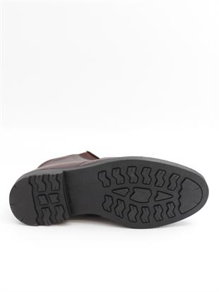 Fermend 144 Kahve Hakiki Deri Kürklü Erkek Bot