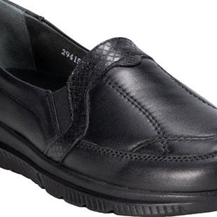 Forelli Dilmen 29415 Siyah Hakiki Deri Kadın Ayakkabı