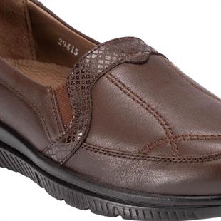 Forelli Dilmen 29415 Taba Hakiki Deri Kadın Ayakkabı