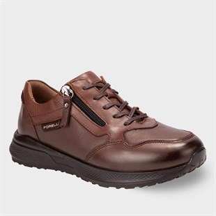 Forelli Ege 46708 Taba Hakiki Deri Bağcıklı Kadın Ayakkabı