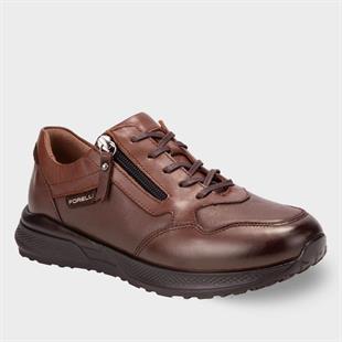 Forelli Ege 46708 Taba Hakiki Deri Bağcıklı Kadın Ayakkabı