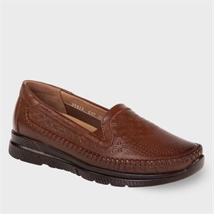 Forelli Eterna 29413 Taba Hakiki Deri Kadın Ayakkabı