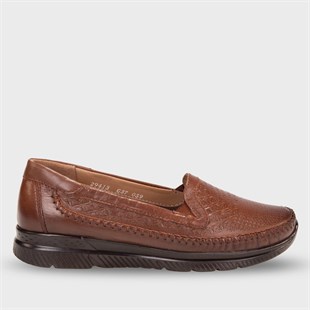 Forelli Eterna 29413 Taba Hakiki Deri Kadın Ayakkabı