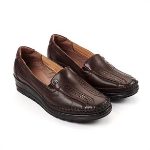 Forelli Moriza 25182 Kahve Hakiki Deri Kadın Ayakkabı