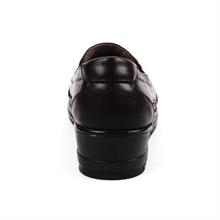 Forelli Moriza 25182 Siyah Hakiki Deri Kadın Ayakkabı