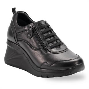 Forelli Zeyem 27913 Siyah Hakiki Deri Dolgu Kadın Ayakkabı