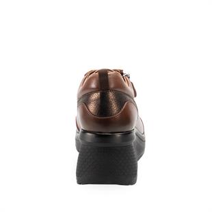 Forelli Zeyem 27913 Siyah Hakiki Deri Dolgu Kadın Ayakkabı