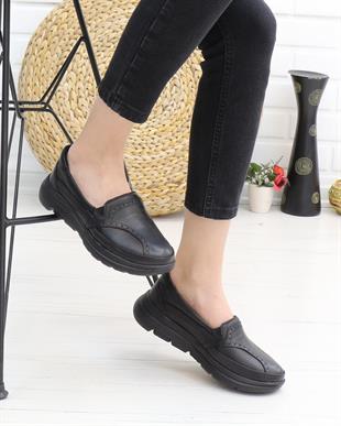 Forex 1002 Siyah 315 Gram Faylon Taban Anatomik Kadın Ayakkabı