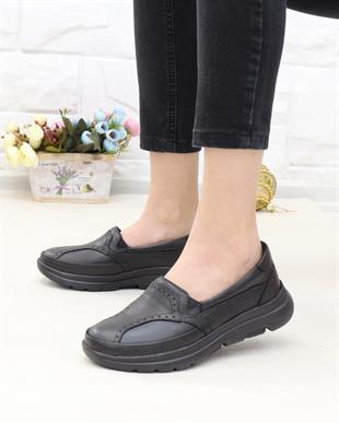 Forex 1002 Siyah 315 Gram Faylon Taban Anatomik Kadın Ayakkabı