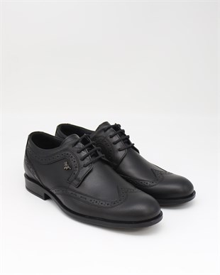 Forex 1011 Siyah Hakiki Deri Anatomik Günlük Erkek Ayakkabı