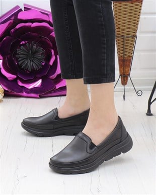 Forex 1049 Siyah 315 Gram Faylon Taban Anatomik Kadın Ayakkabı