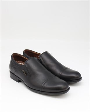 Forex 2330-1 Siyah Hakiki Deri Anatomik Günlük Erkek Ayakkabı