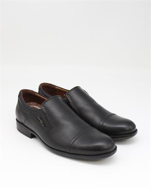 Forex 2330-1 Siyah Hakiki Deri Anatomik Günlük Erkek Ayakkabı