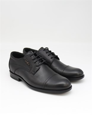 Forex 2468 Siyah Hakiki Deri Anatomik Günlük Erkek Ayakkabı