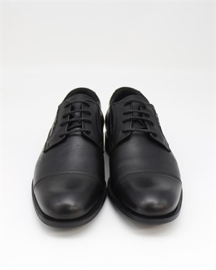 Forex 2468 Siyah Hakiki Deri Anatomik Günlük Erkek Ayakkabı