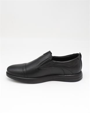 Forex 2917 Siyah Hakiki Deri Anatomik Günlük Erkek Ayakkabı