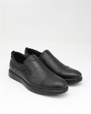 Forex 2917 Siyah Hakiki Deri Anatomik Günlük Erkek Ayakkabı