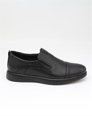 Forex 2917 Siyah Hakiki Deri Anatomik Günlük Erkek Ayakkabı