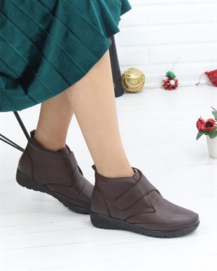 Forex 7000 Kahve Hakiki Deri Cırtlı Anatomik Kadın Bot