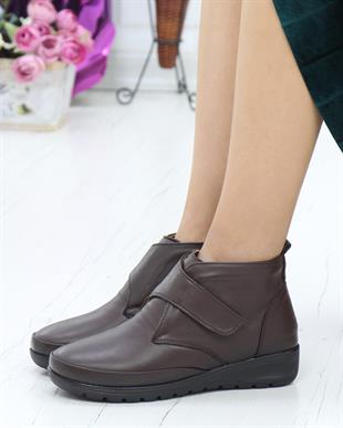 Forex 7000 Kahve Hakiki Deri Cırtlı Anatomik Kadın Bot