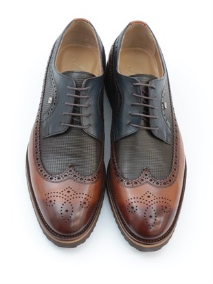 Fosco 1106 Taba Hakiki Deri Eva Taban Erkek Ayakkabı