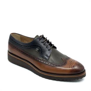 Fosco 1106 Taba Hakiki Deri Günlük Erkek Ayakkabı 