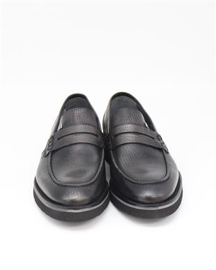 Fosco 1114 Siyah Hakiki Deri Günlük Erkek Ayakkabı