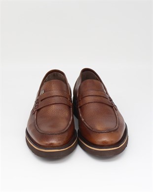 Fosco 1114 Taba Hakiki Deri Günlük Erkek Ayakkabı