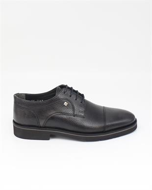 Fosco 1143 Siyah Hakiki Deri Günlük Erkek Ayakkabı