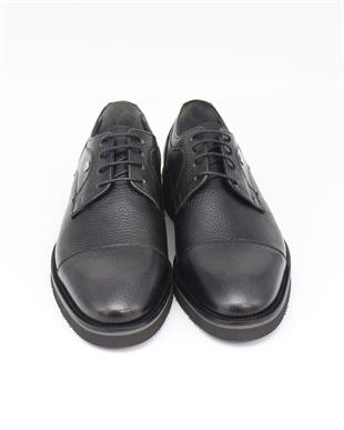 Fosco 1143 Siyah Hakiki Deri Günlük Erkek Ayakkabı